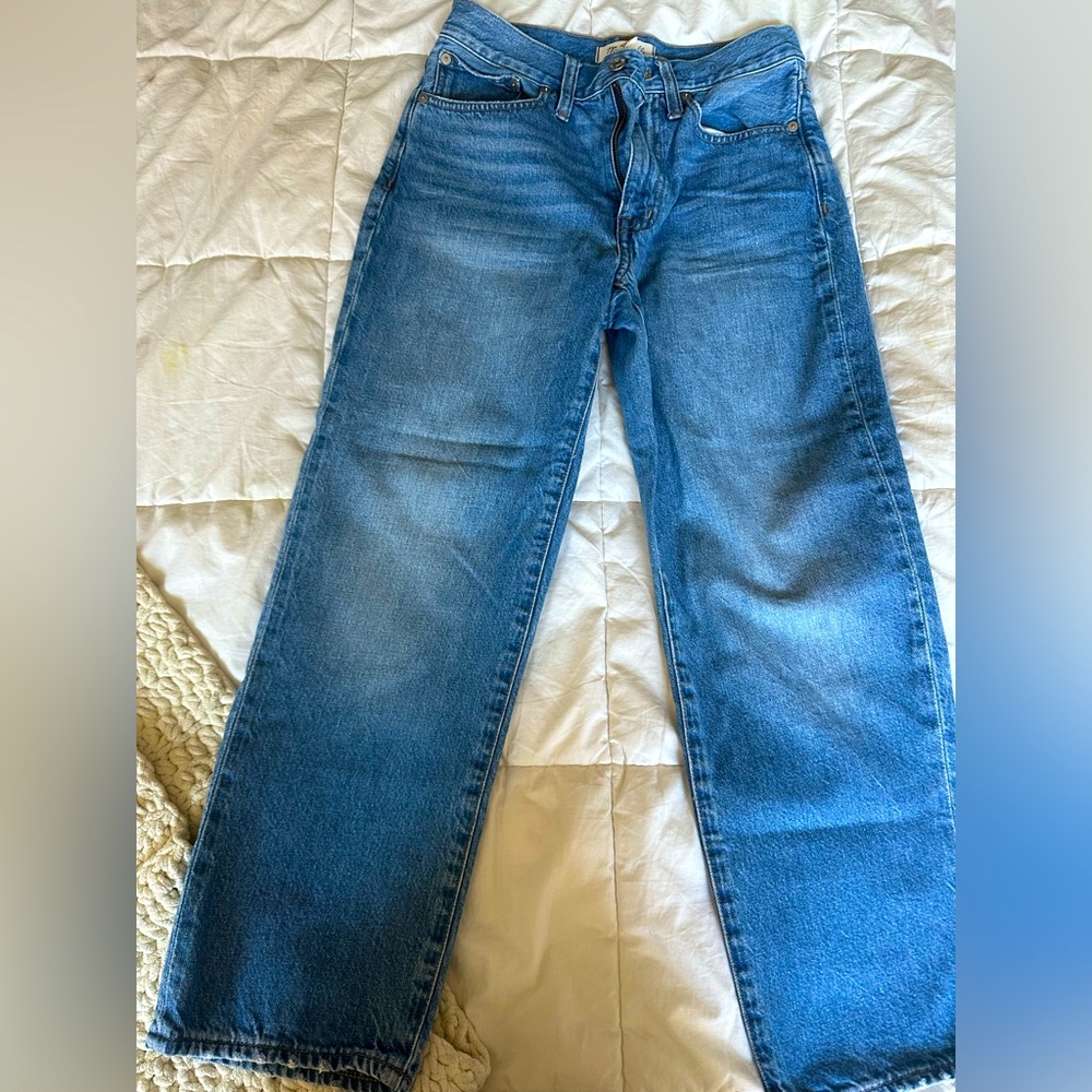 Madewell Straight Jeans, 25 Petite, barely worn
